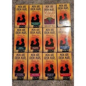 Men Are from Mars Women Are from Venus VHS Lot – John Gray – Lot of 12